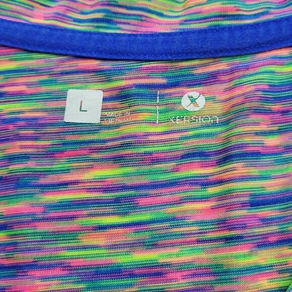 Xersion feathered athletic vneck shirt L - Picture 4 of 5